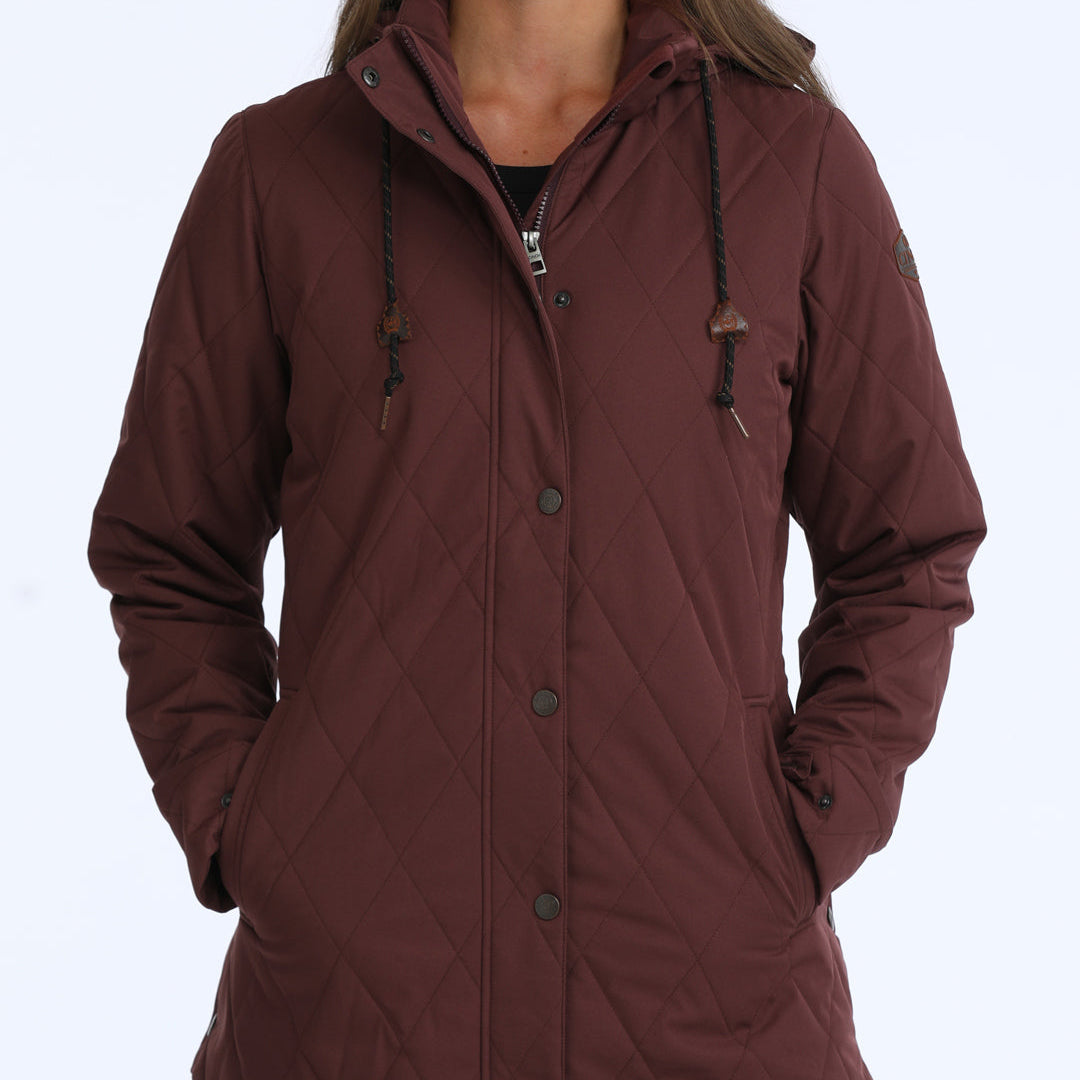 Cinch Women's Hooded Barn Coat in Purple