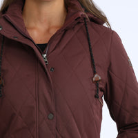 Cinch Women's Hooded Barn Coat in Purple