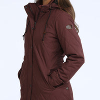 Cinch Women's Hooded Barn Coat in Purple