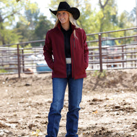 Cinch Women's Bonded Jacket in Burgundy