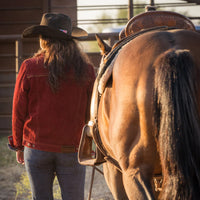 STS Ranchwear Women's Jayney Corduroy Jacket in Red