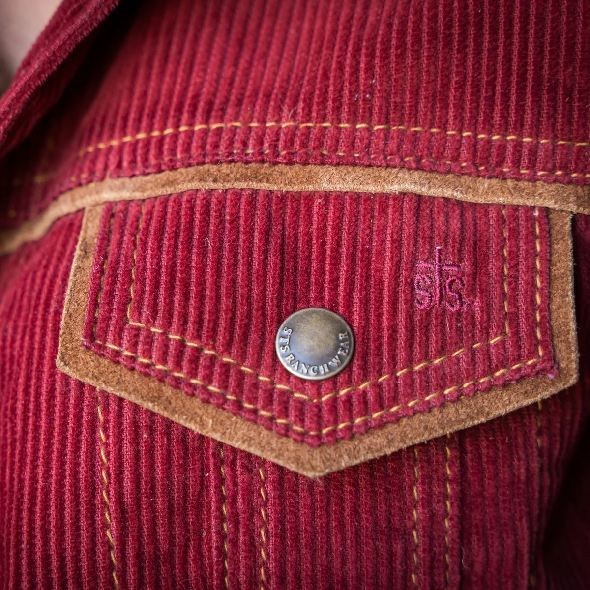 STS Ranchwear Women's Jayney Corduroy Jacket in Red