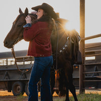 STS Ranchwear Women's Jayney Corduroy Jacket in Red