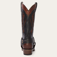 Stetson Men's Biker Outlaw Cowboy Boot in Brown/Black