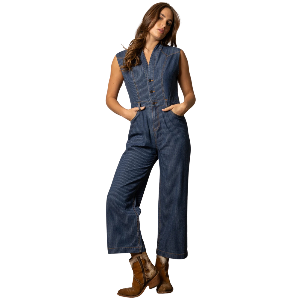 Kimes Ranch Women's Hadley Jumpsuit in Mini Stripe