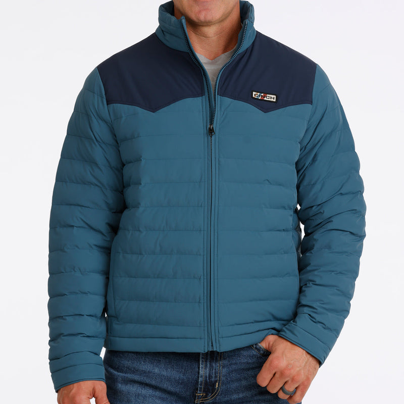 Cinch Men's Quilted Jacket in Teal