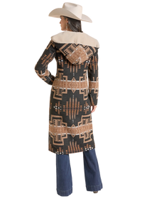 Panhandle Slim Women's Aztec Hooded Coat in Black