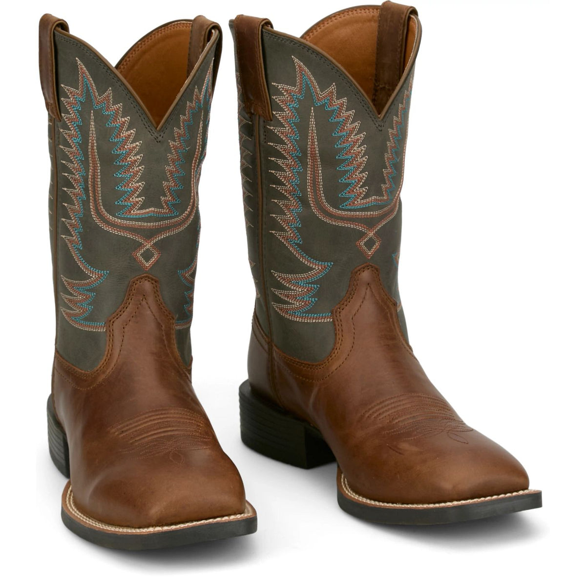 Justin Men's Gage 11" Western Boot in Tan Brown/Black