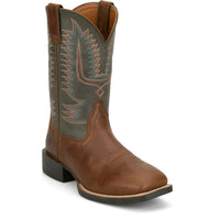 Justin Men's Gage 11" Western Boot in Tan Brown/Black