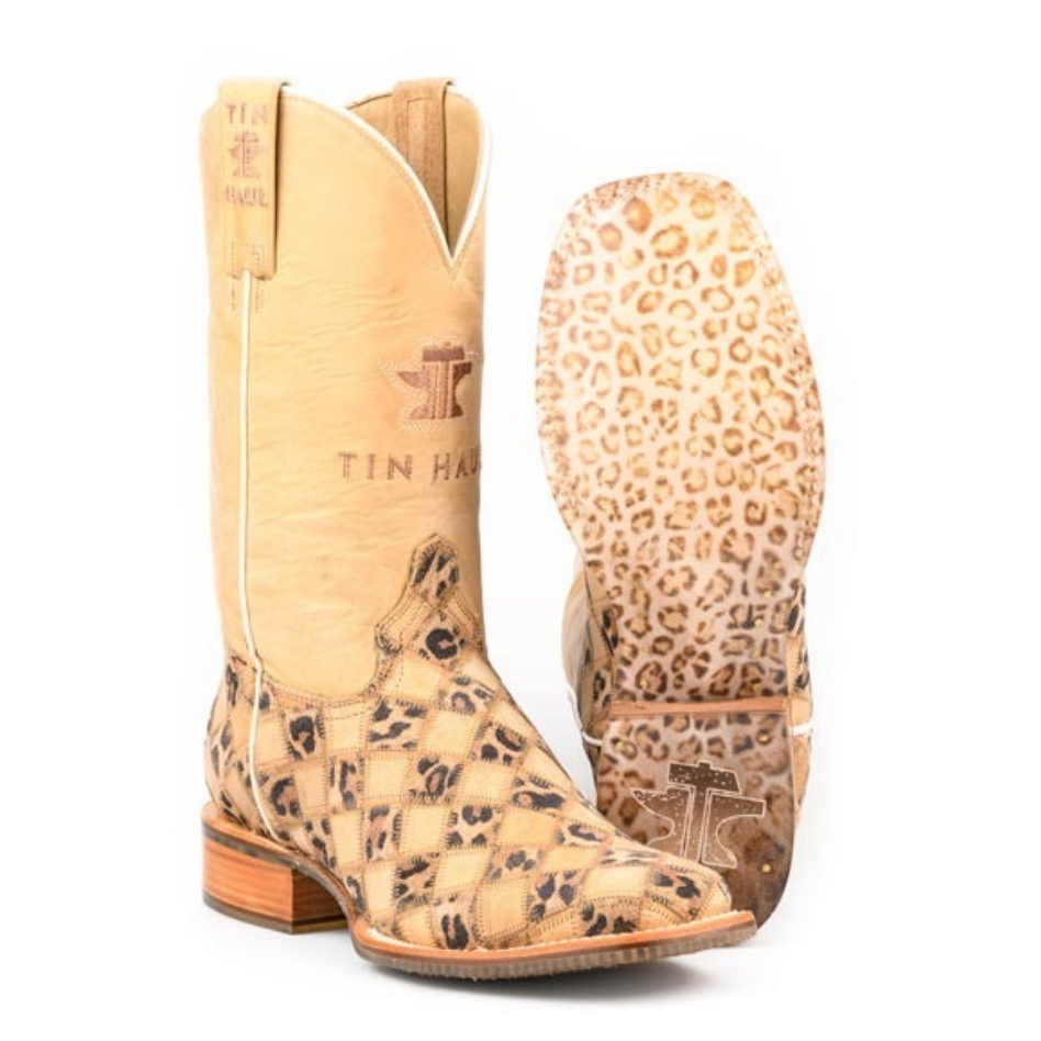 Tin Haul Women's On The Prowl Western Boot with Cheetah Sole