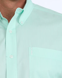 Cinch Men's L/S Solid Modern Fit Western Button Down Shirt in Turquoise