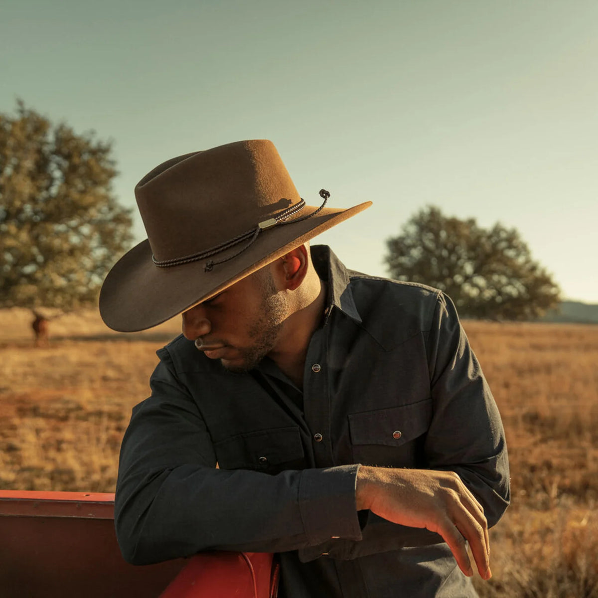 Stetson Carson Pinch Front 6X Fur Felt Hat in Acorn