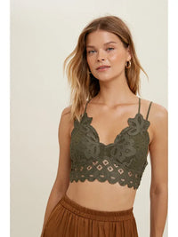 Double Strap Scalloped Lace Bralette (5 Colors Available)