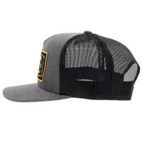 Hooey "Rank Stock" Trucker Hat in Charcoal & Black