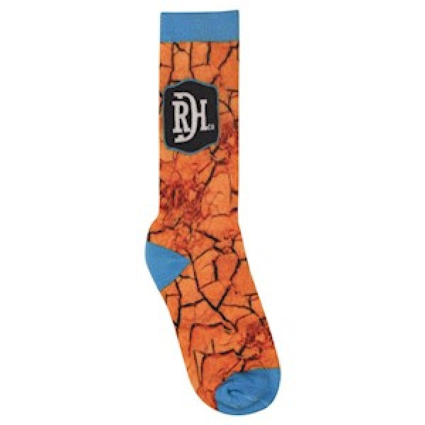 Red Dirt Hat Co. Blue Cracked Red Dirt Crew Socks