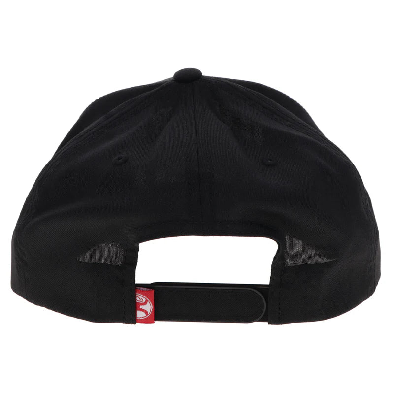 Hooey "Wild Ride" Embroidered Logo Rope Hat in Black
