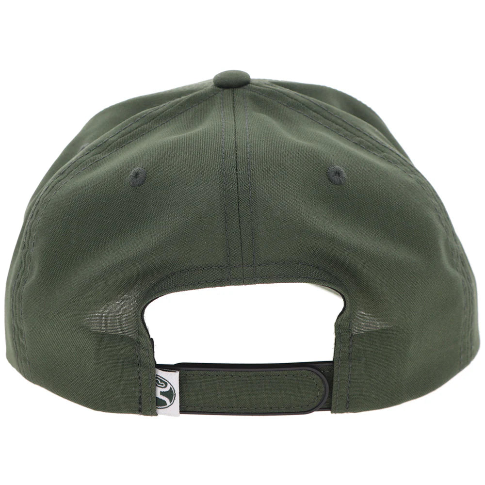 Hooey "Mark Out" Green with White Stitching Hat