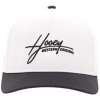 Hooey "Mark Out" White with Black Stitching Hat