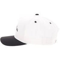 Hooey "Mark Out" White with Black Stitching Hat