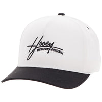 Hooey "Mark Out" White with Black Stitching Hat