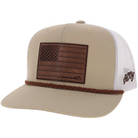 Hooey "Liberty Roper" Tan/White Patch Hat