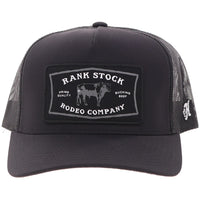 Hooey "Rank Stock" Black Patch Hat
