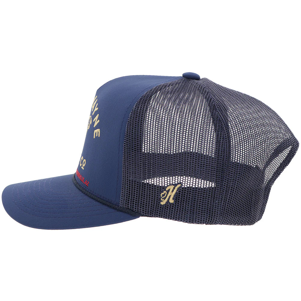 Hooey "John Wayne Cattle Co" Navy with Yellow Stitching Hat
