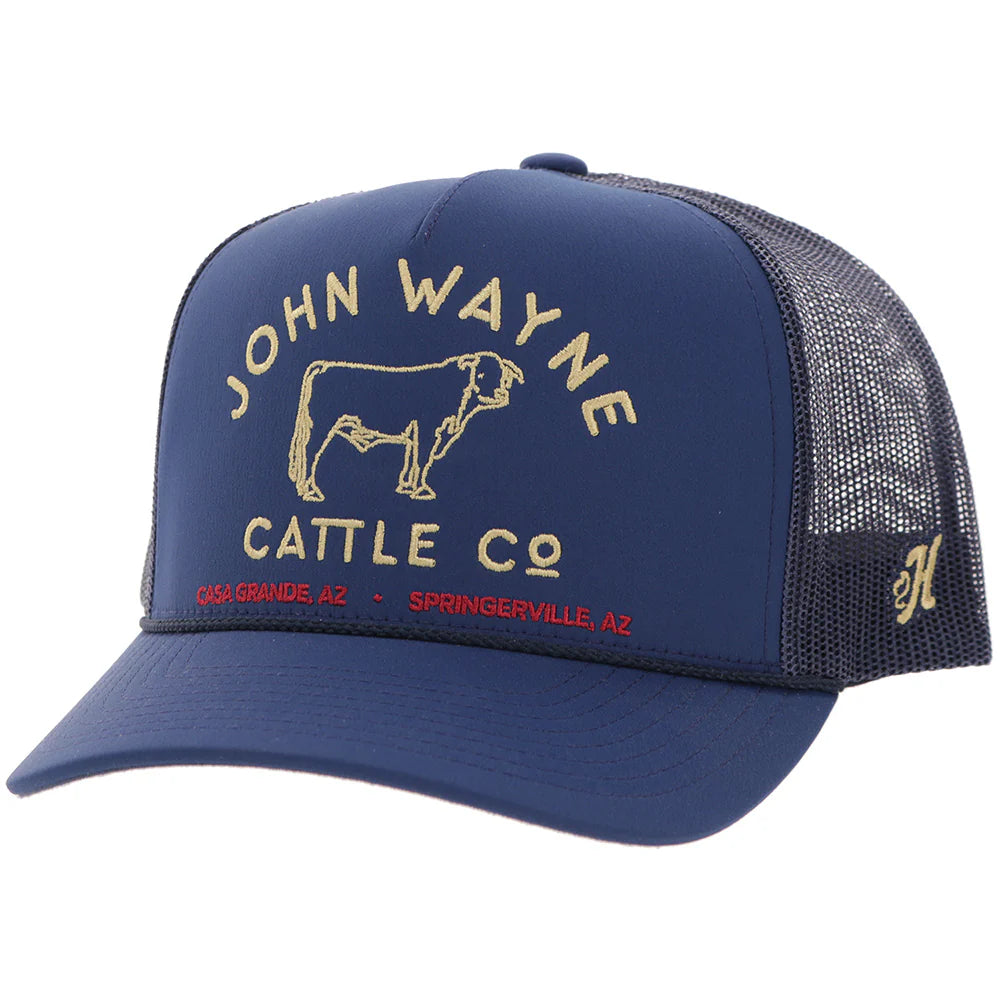 Hooey "John Wayne Cattle Co" Navy with Yellow Stitching Hat