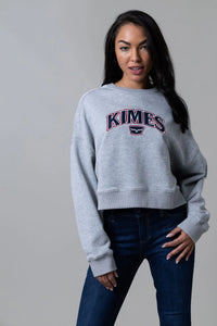 Kimes Ranch Women's Colfax Crew Sweatshirt in Grey Heather