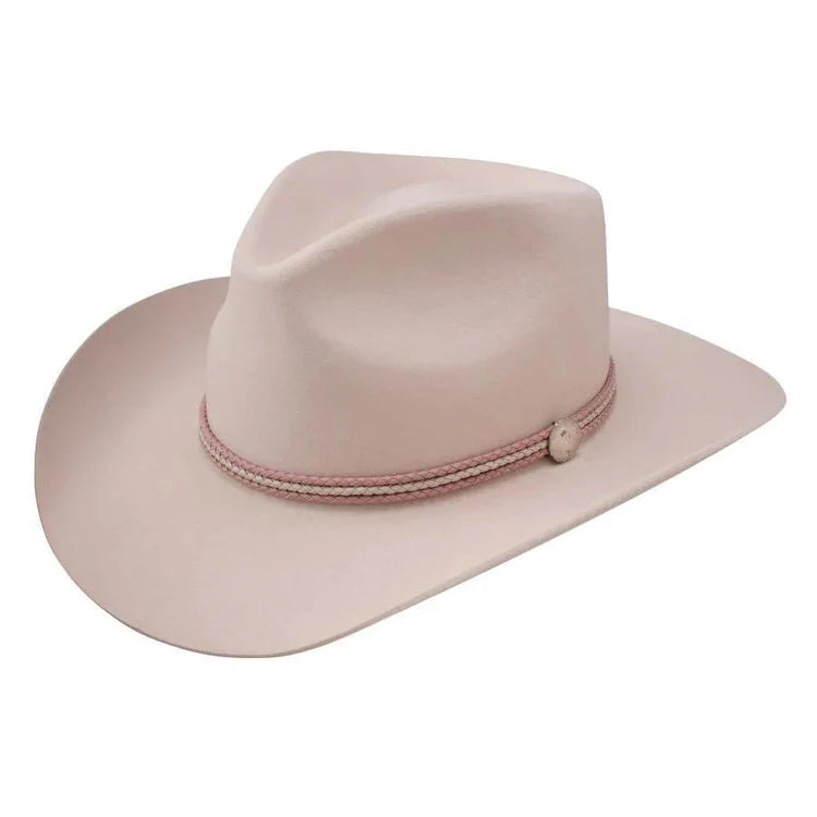 Stetson Woodrow Wool Felt Hat in Powder Pink