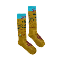 Lucky Chuck Women's Tan Cactus Alley Wild West Performance Socks