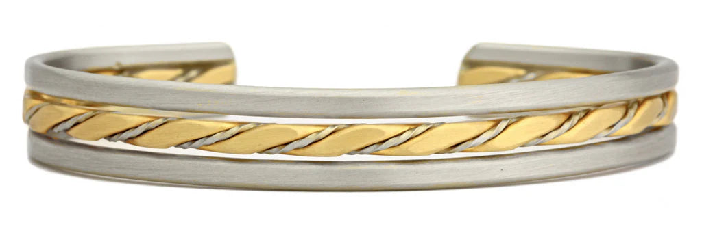 Sergio Lub Copper, Silver, and Brass Bracelets