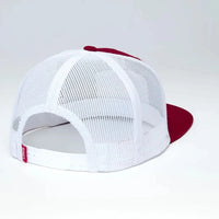 Kimes Ranch Roy Trucker Cap in Red & White