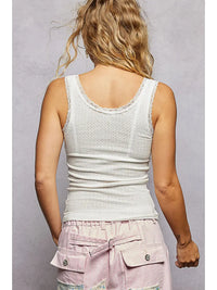 Women's Ribbed Knit V-Neck Tank (Three Colors)