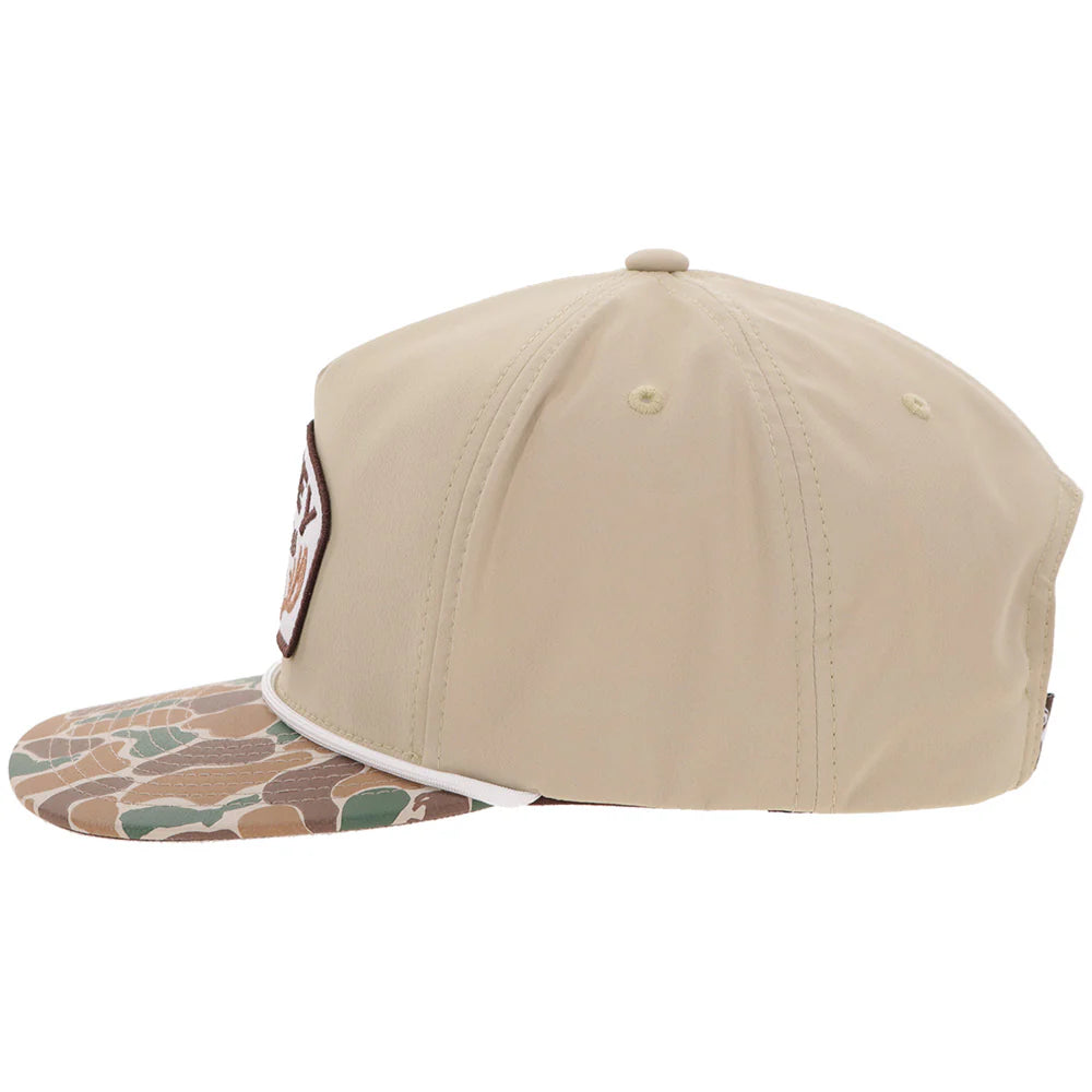 Hooey "Outfitters" Tan/Camo with Patch Hat