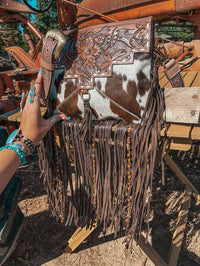 The Lancaster Cowhide Leather Tooled Purse