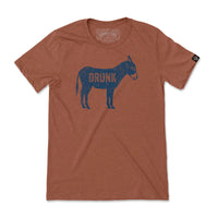 Cowboy Cool "Drunk A$$" Graphic Tee in Heather Autumn