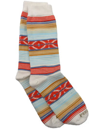 Pendleton Coral Multi Beacon Serape Crew Socks