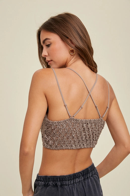 Double Strap Scalloped Lace Bralette (5 Colors Available)