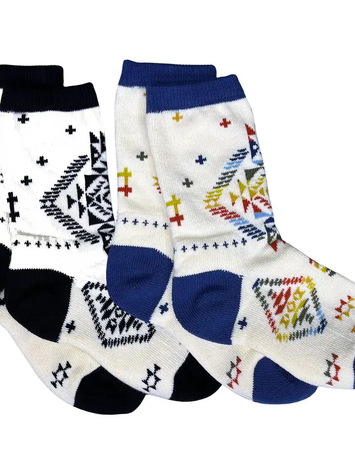 Pendleton Kid's Wild Blooms Crew Socks -2 Pack