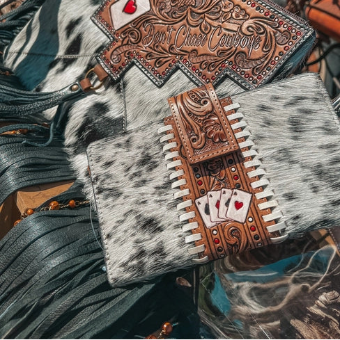Don't Chase Cowboys Cowhide Wallet