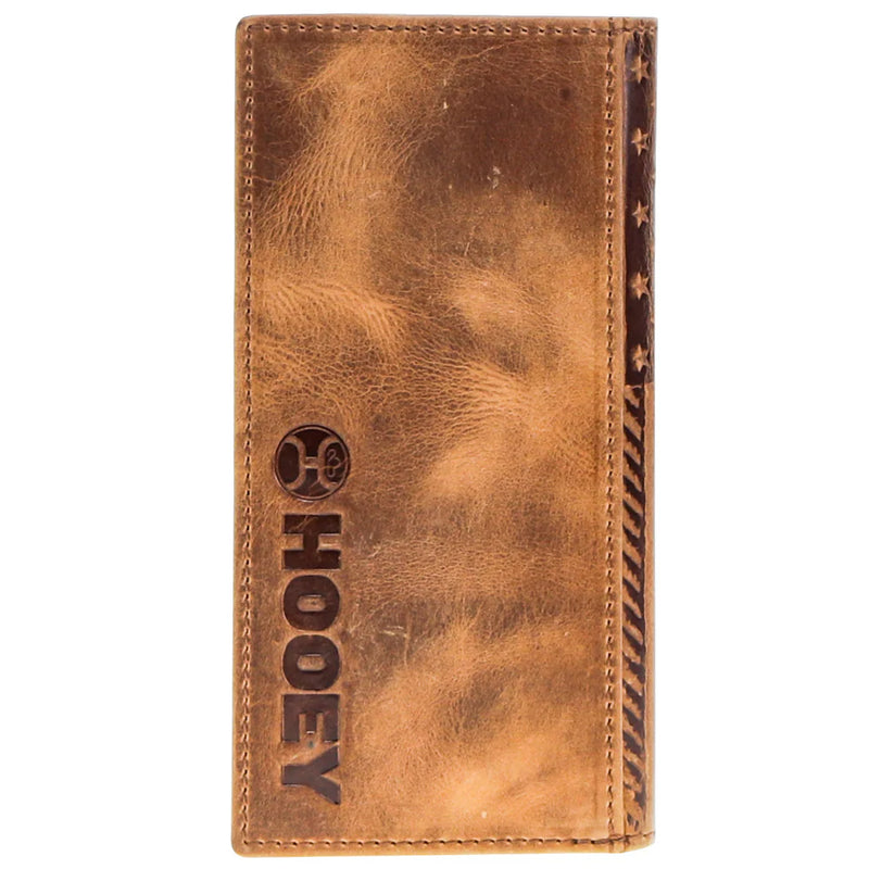 Hooey "Liberty Roper" Embossed Flag Leather Rodeo Wallet