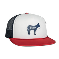 Cowboy Cool "Drunk A$$" Foam Rope Trucker Hat in Red, White & Navy