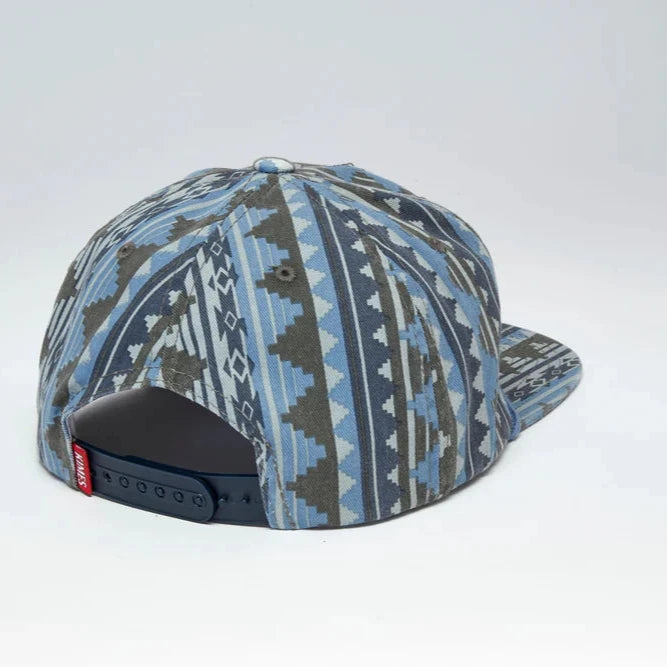 Kimes Ranch Kick Back Rope Trucker Cap in Southwest Blue