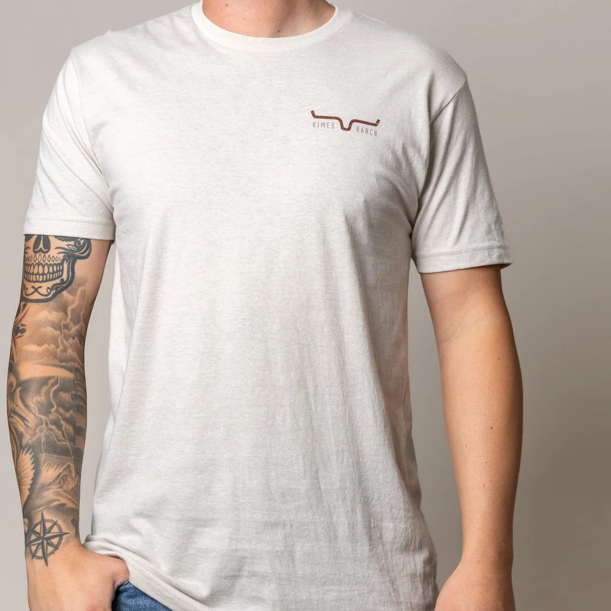 Kimes Ranch American Cowboy T-Shirt in Sand