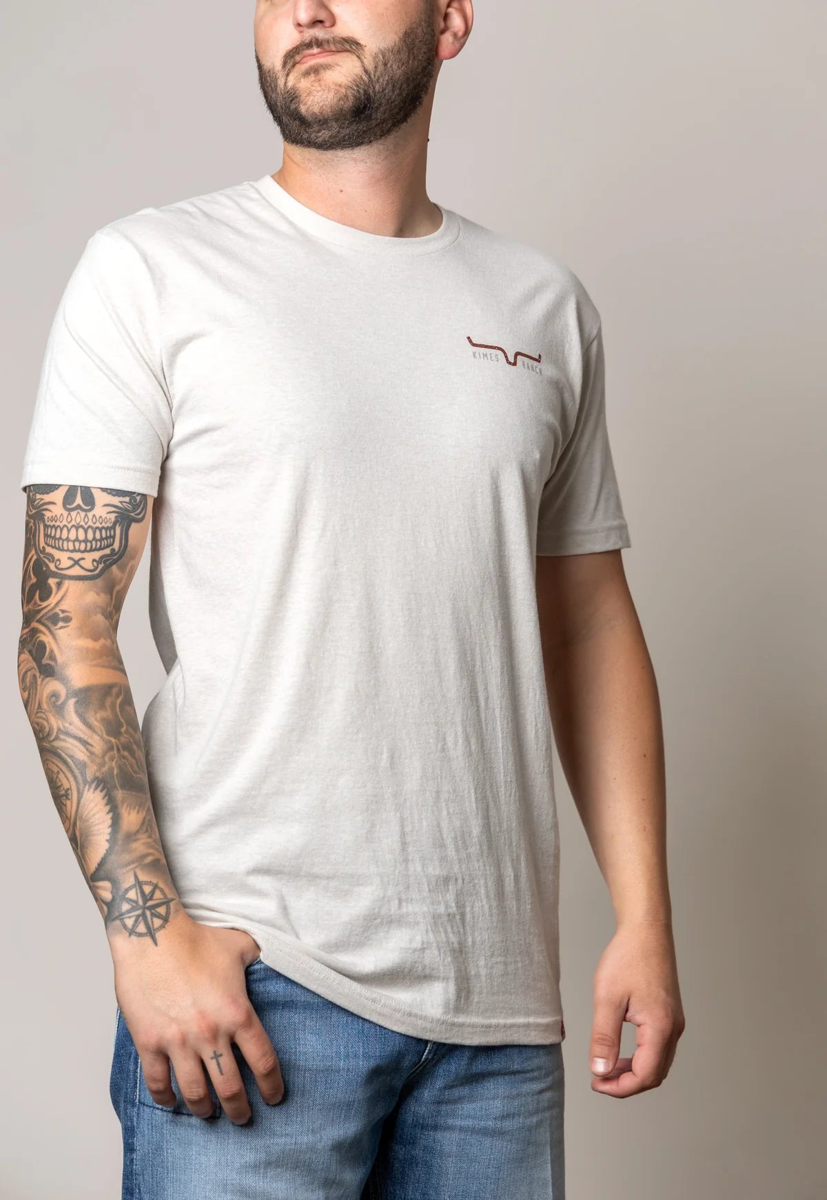 Kimes Ranch American Cowboy T-Shirt in Sand