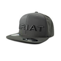 Ariat Men's FlexFit 3D Embroidered Cap in Charcoal