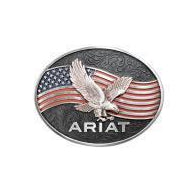 Ariat American Flag Eagle Belt Buckle