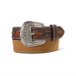 Ariat Men's Crazy Horse Brown Leather Belt