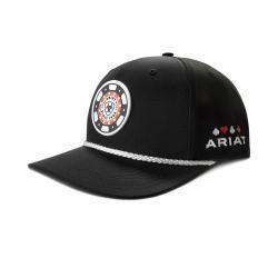 Ariat Men's Poker Chip Patch Rope Hat in Black